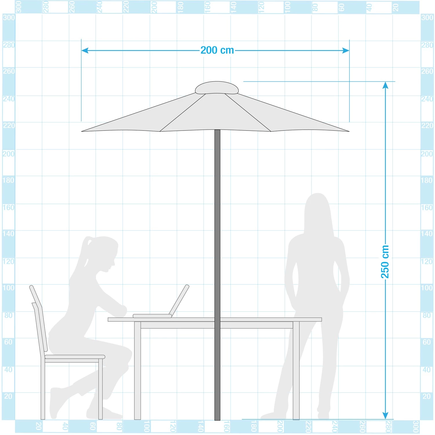 Jardi Parasol Sombrilla V - Beige 3 Jardi Parasol Sombrilla V - Beige – Image 3