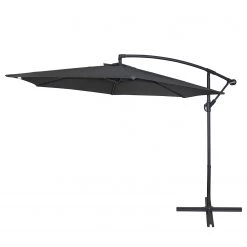 Jardi Parasol Shedo - Tissu / Acier - Anthracite