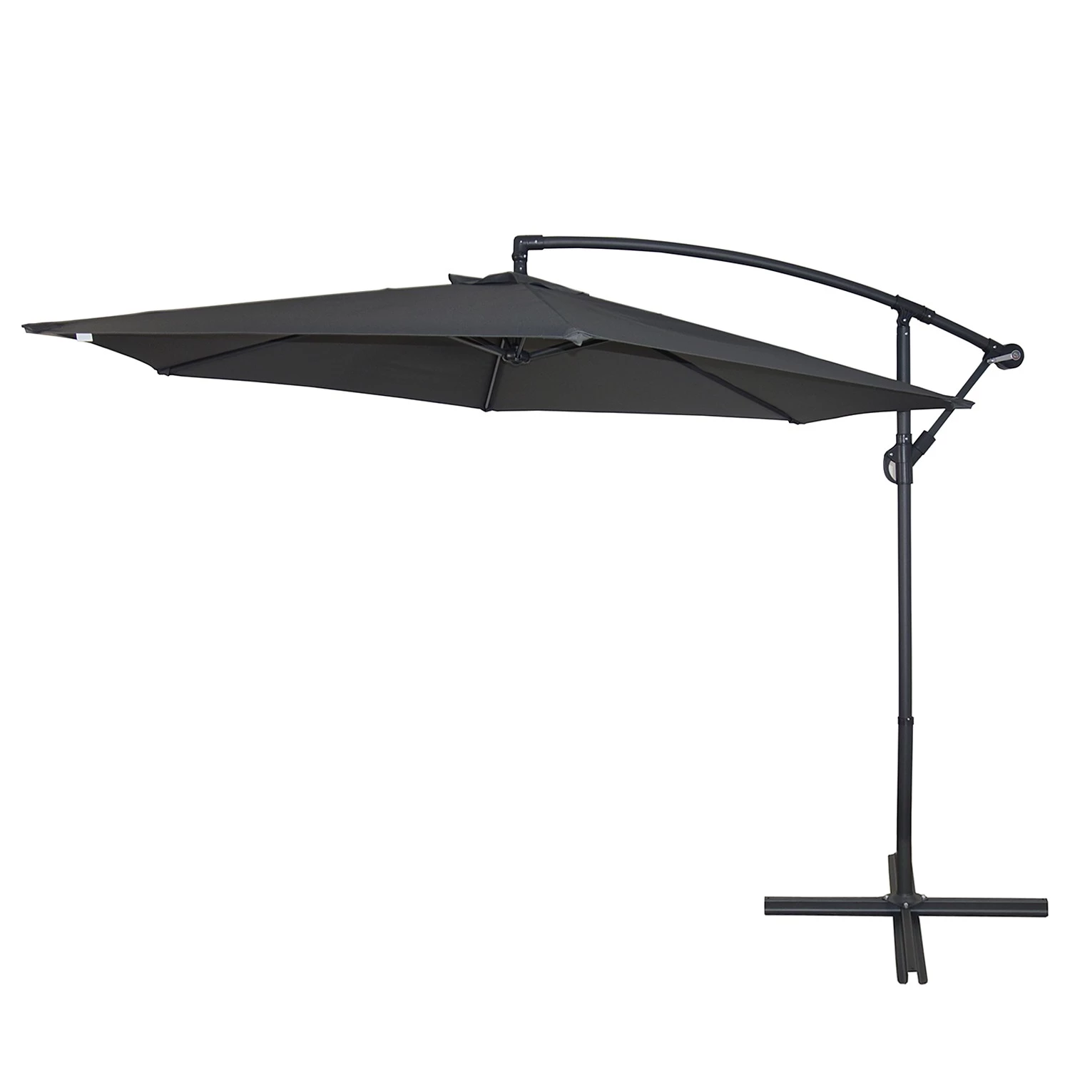 Jardi Parasol Shedo - Tissu / Acier - Anthracite 1 Jardi Parasol Shedo - Tissu / Acier - Anthracite