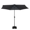 Jardi Parasol Shady - Tissu / Acier - Anthracite