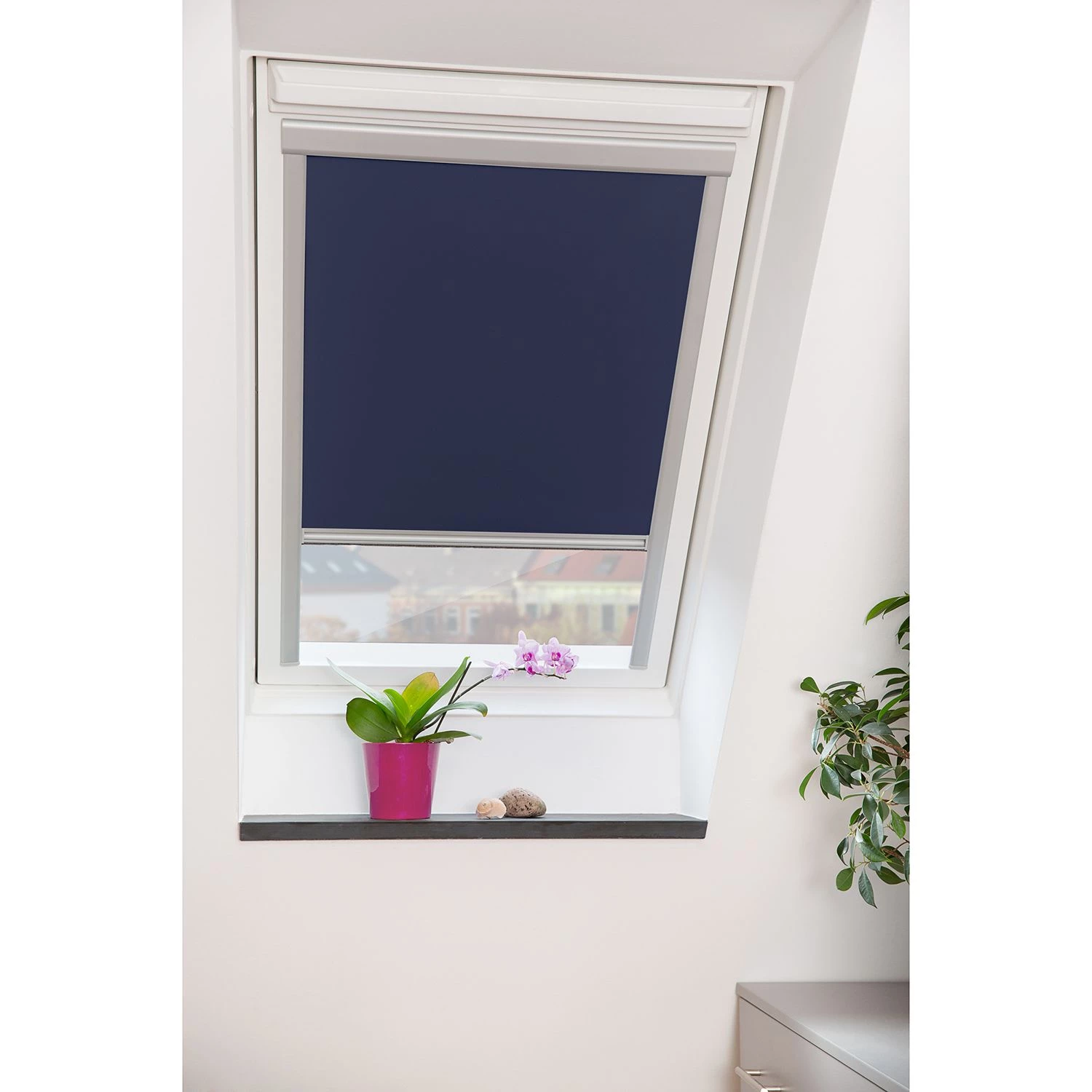 Lichtblick Store velux plissé Skylight - Tissu - Bleu - 61 x 116 cm 2 Lichtblick Store velux plissé Skylight - Tissu - Bleu - 61 x 116 cm – Image 2