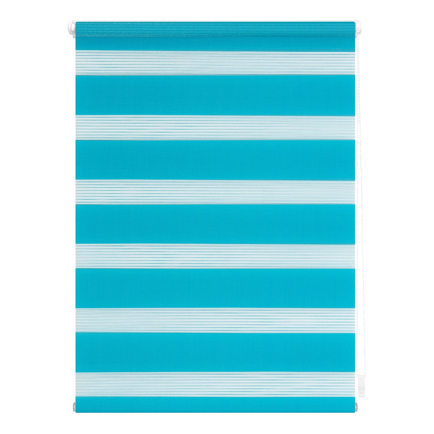 Twentyfour Store enrouleur jour nuit Piasek IV - Tissu - Bleu - 120 x 150 cm 1 Twentyfour Store enrouleur jour nuit Piasek IV - Tissu - Bleu - 120 x 150 cm