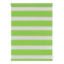 Lichtblick Store enrouleur jour nuit Piasek V - Tissu - Vert - 120 x 150 cm