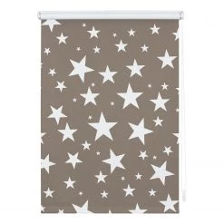 Lichtblick Store enrouleur Priboi II - Tissu - Gris / Blanc - 70 x 180 cm