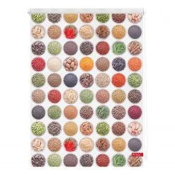 Lichtblick Store enrouleur épices - Tissu - Multicolore - 45 x 150 cm