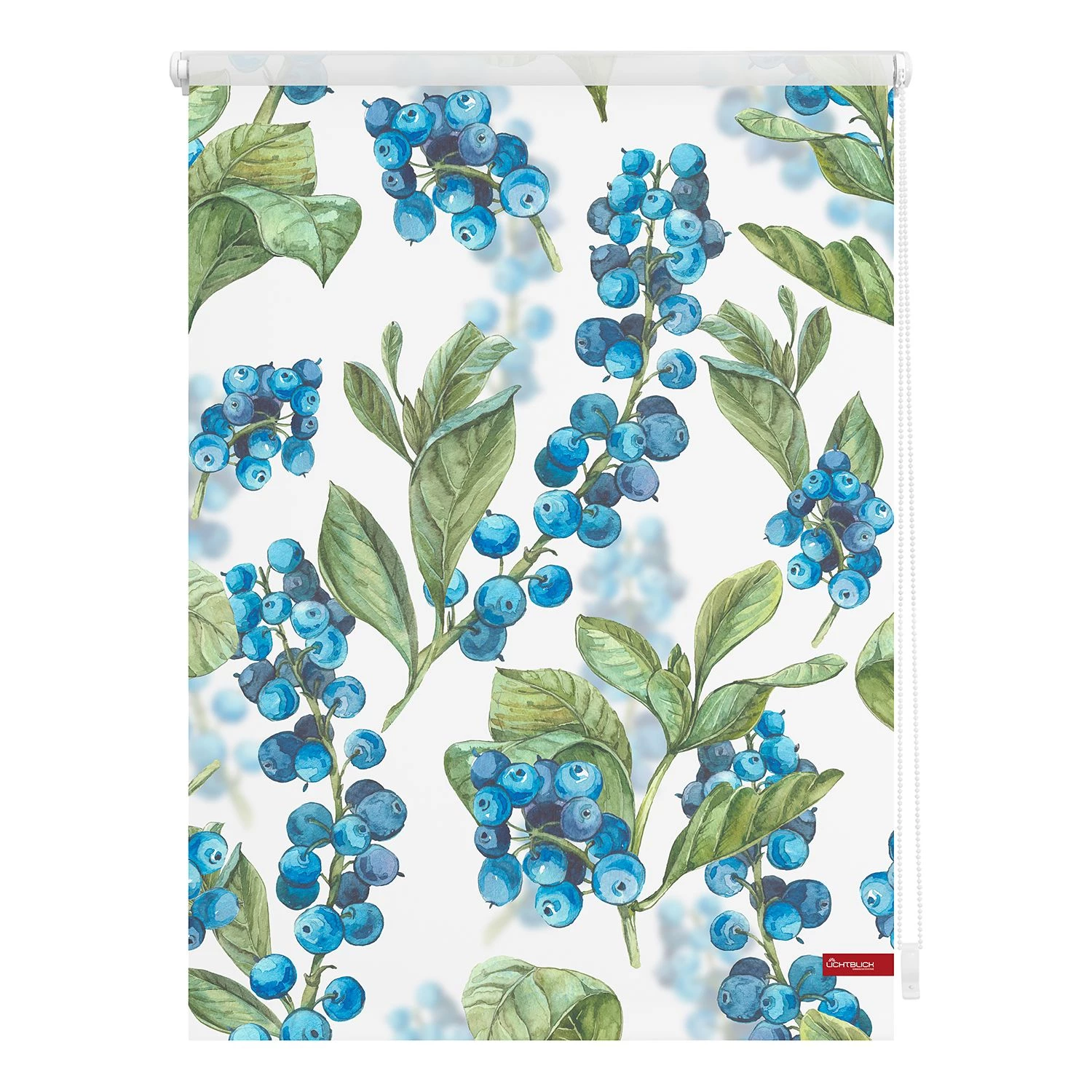 Lichtblick Store enrouleur myrtilles - Tissu - Bleu / Vert - 45 x 150 cm 1 Lichtblick Store enrouleur myrtilles - Tissu - Bleu / Vert - 45 x 150 cm