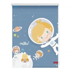 Lichtblick Store enrouleur astronaute - Tissu - Multicolore - 120 x 150 cm
