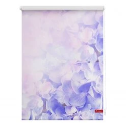 Lichtblick Store enrouleur hortensia - Tissu - Violet - 120 x 150 cm