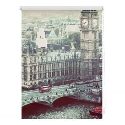 Lichtblick Store enrouleur London Westminster - Polyester - Gris - 100 x 150 cm