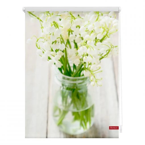 Lichtblick Store enrouleur Muguet - Polyester - Blanc - 120 x 150 cm -Équipements de jardin Soldes 1000142017 181114 153522625 IMAGE P000000001000142017