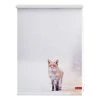 Lichtblick Store enrouleur Renard dans la neige - Polyester - Blanc / Rouge - 60 x 150 cm