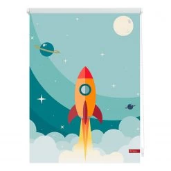 Twentyfour Store occultant fusée - Tissu - Bleu - 100 x 150 cm