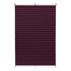Metablo Store plissé Fyn - Tissu - Aubergine - 40 x 130 cm