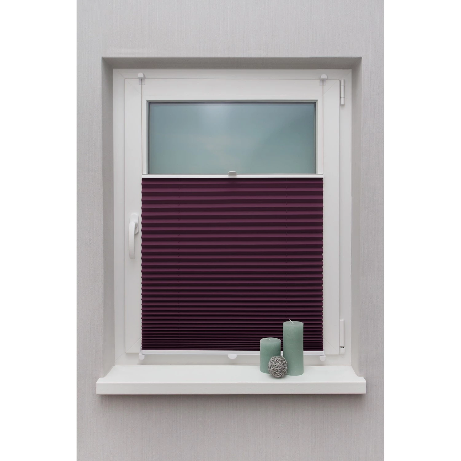 Metablo Store plissé Fyn - Tissu - Aubergine - 40 x 130 cm 2 Metablo Store plissé Fyn - Tissu - Aubergine - 40 x 130 cm – Image 2