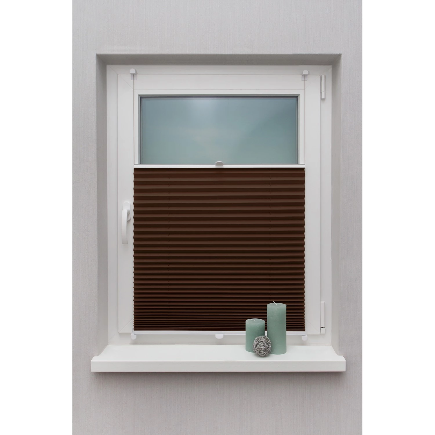 Metablo Store plissé Fyn - Tissu - Marron - 80 x 130 cm 2 Metablo Store plissé Fyn - Tissu - Marron - 80 x 130 cm – Image 2