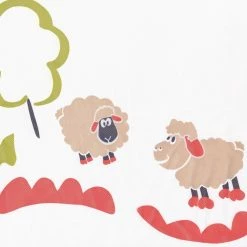 Gerster Rideaux à passants Emma - Tissu - Blanc / Multicolore -Équipements de jardin Soldes 1000173015 190627 14572000053 GALLERYIMAGES P000000001000173015