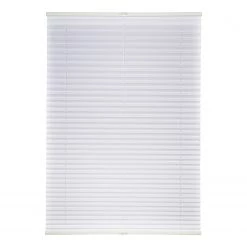 Mydeco Store plissé sans perçage free - Polyester / Aluminium - Blanc - 120 x 130 cm