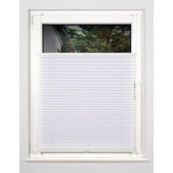 Mydeco Store plissé sans perçage free - Polyester / Aluminium - Blanc - 120 x 130 cm -Équipements de jardin Soldes 1000186965 200909 13112001206 MOOD DETAILS P000000001000186965 mood