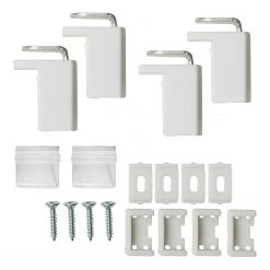 Mydeco Store plissé sans perçage free - Polyester / Aluminium - Blanc - 120 x 130 cm -Équipements de jardin Soldes 1000186965 200909 13112001210 DETAILS P000000001000186965