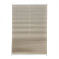 Mydeco Store plissé sans perçage free - Polyester / Aluminium - Beige - 80 x 210 cm