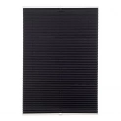 Mydeco Store plissé sans perçage free - Polyester / Aluminium - Noir - 80 x 130 cm