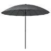 Jardi Parasol Sundy - Aluminum / Polyester - Noir