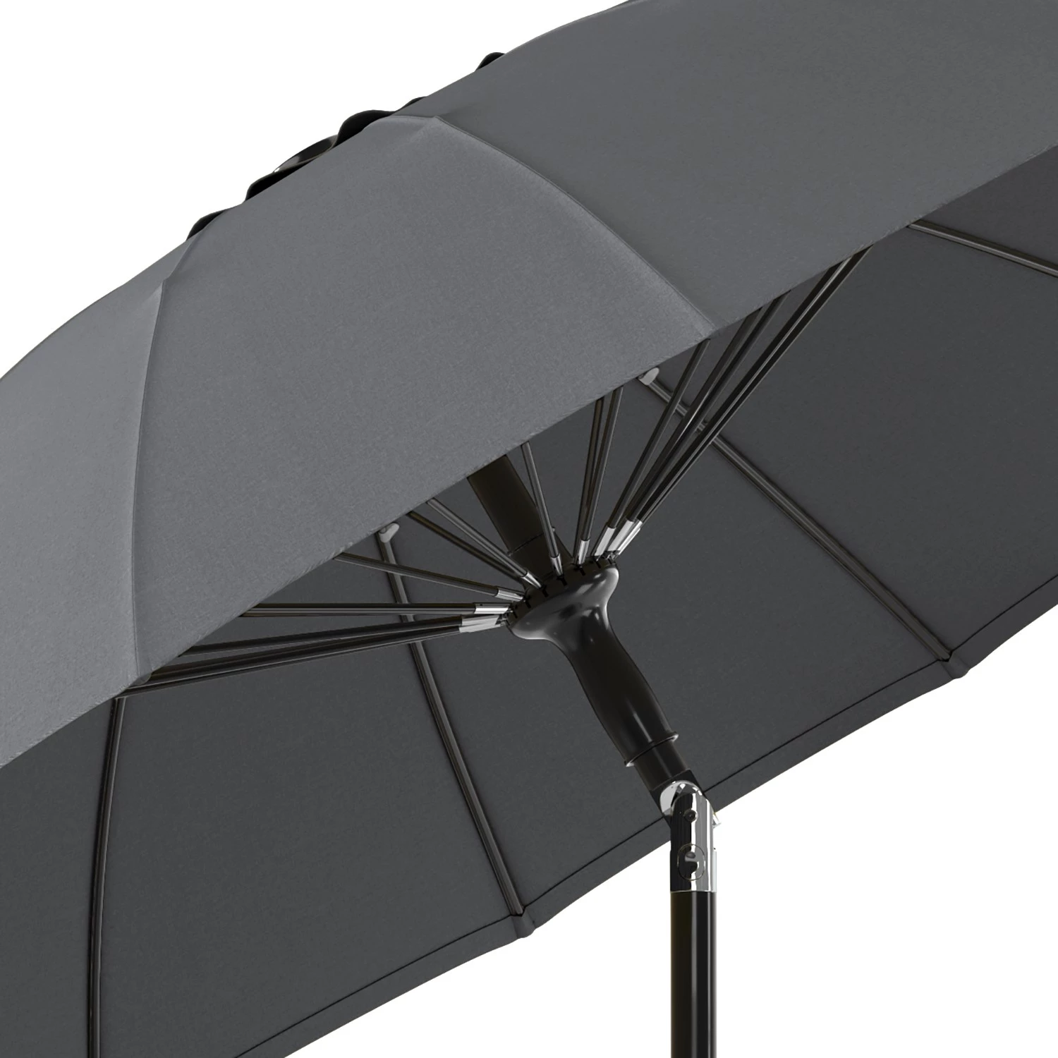 Jardi Parasol Sundy - Aluminum / Polyester - Noir 5 Jardi Parasol Sundy - Aluminum / Polyester - Noir – Image 5