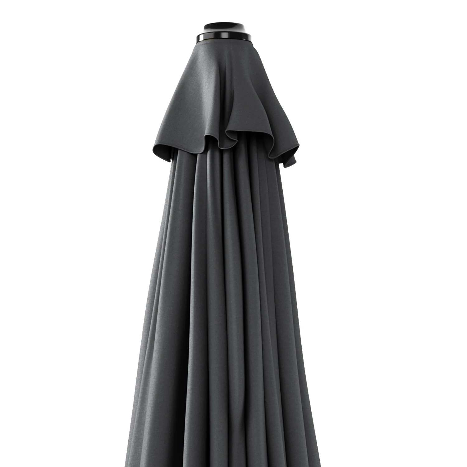 Jardi Parasol Sundy - Aluminum / Polyester - Noir 4 Jardi Parasol Sundy - Aluminum / Polyester - Noir – Image 4