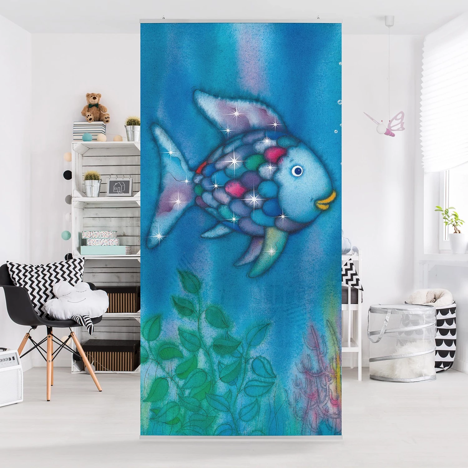 Bilderwelten Séparateur de pièces Arc-en-ciel II - Microfibre / Polyester - Multicolore 2 Bilderwelten Séparateur de pièces Arc-en-ciel II - Microfibre / Polyester - Multicolore – Image 2