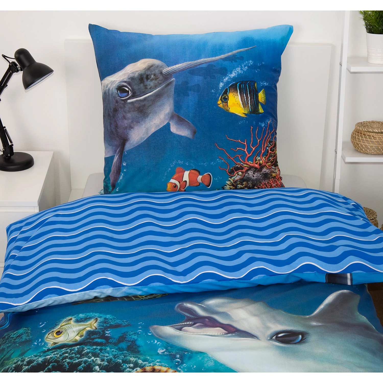 Herding Parure de lit en renforcé Ocean - Étoffe de coton - Multicolore 3 Herding Parure de lit en renforcé Ocean - Étoffe de coton - Multicolore – Image 3