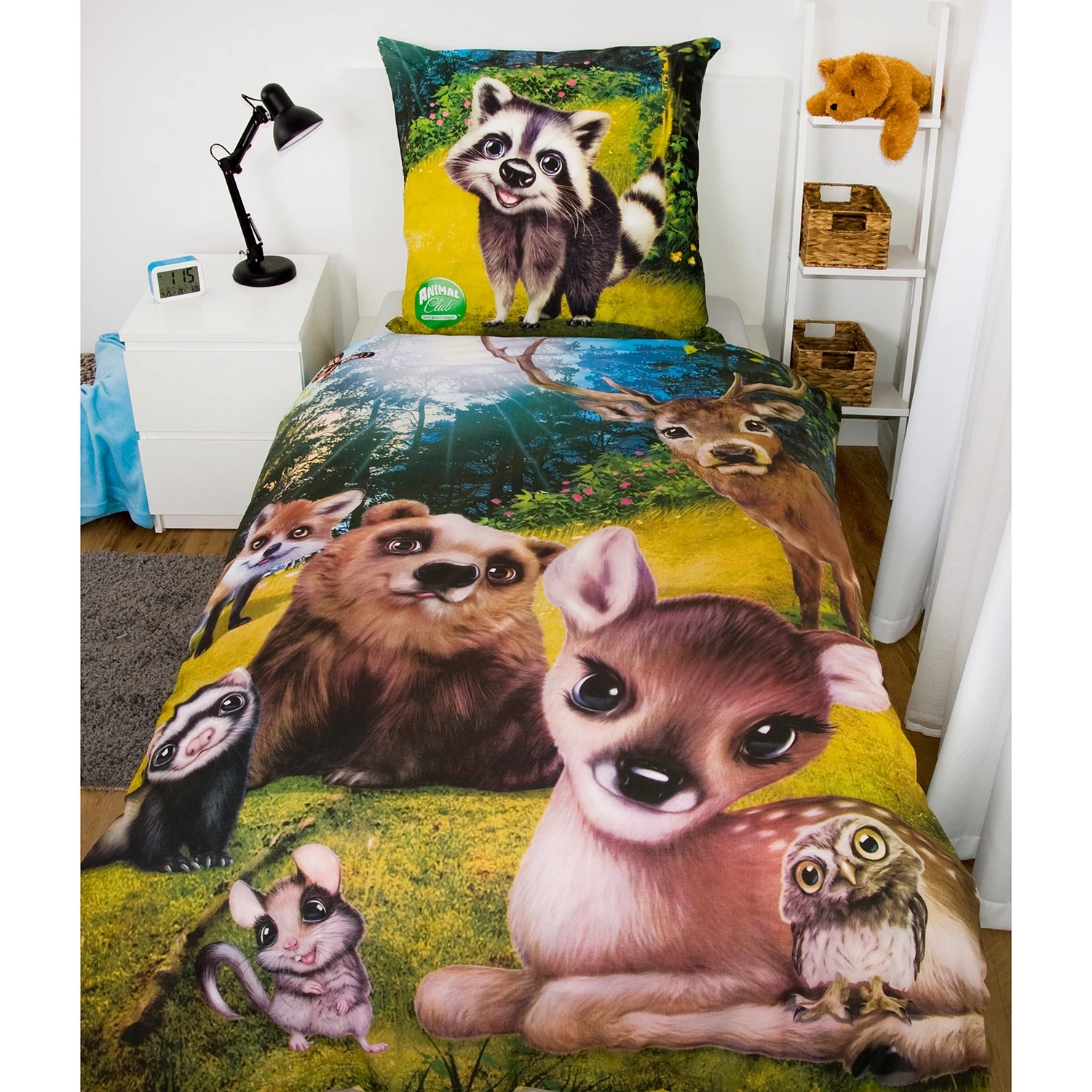 Herding Parure de lit en renforcé forêt - Étoffe de coton - Multicolore 2 Herding Parure de lit en renforcé forêt - Étoffe de coton - Multicolore – Image 2