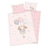 Herding Parure de lit en renforcé Sweet Puppy - Étoffe de coton - Rose