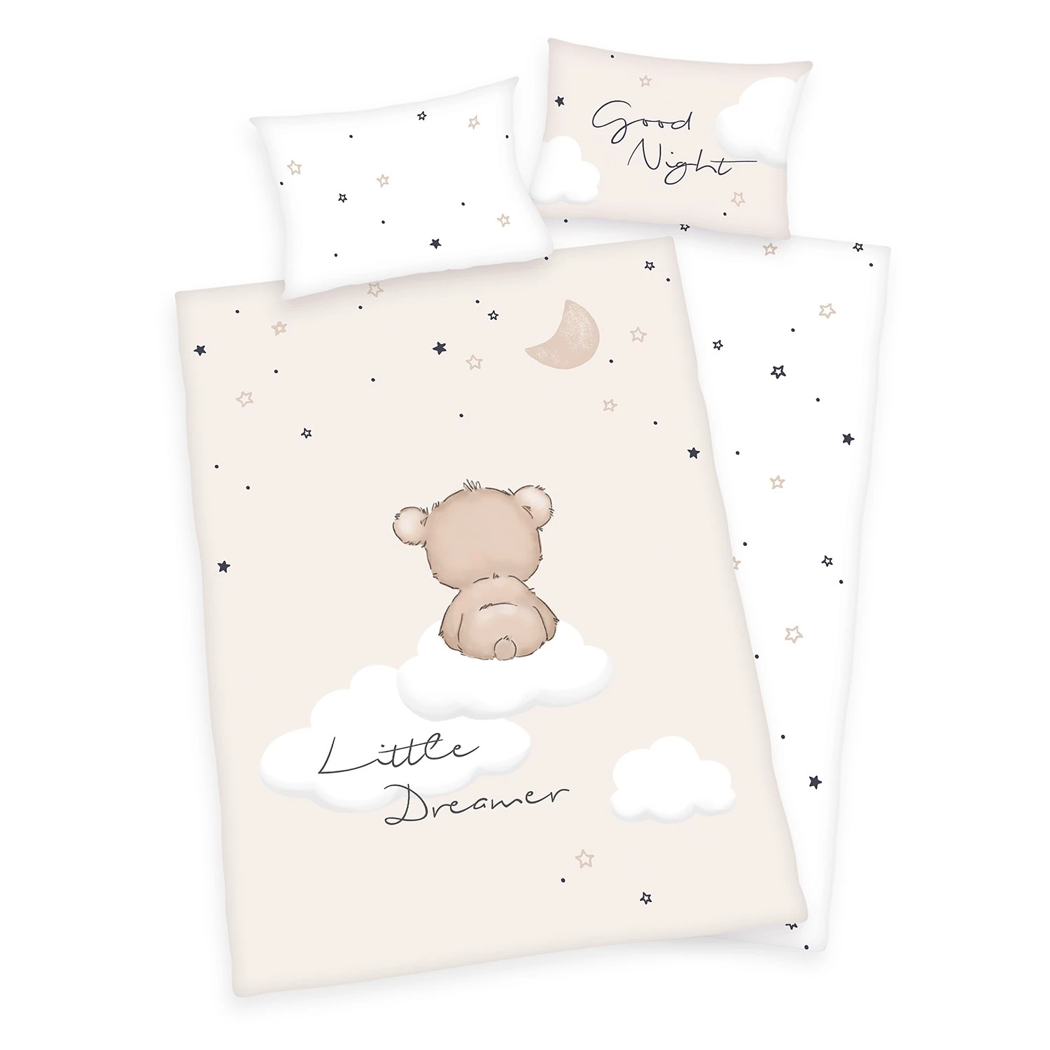 Herding Parure de lit en renforcé Sweet Dreams - Étoffe de coton - Blanc / Beige 1 Herding Parure de lit en renforcé Sweet Dreams - Étoffe de coton - Blanc / Beige