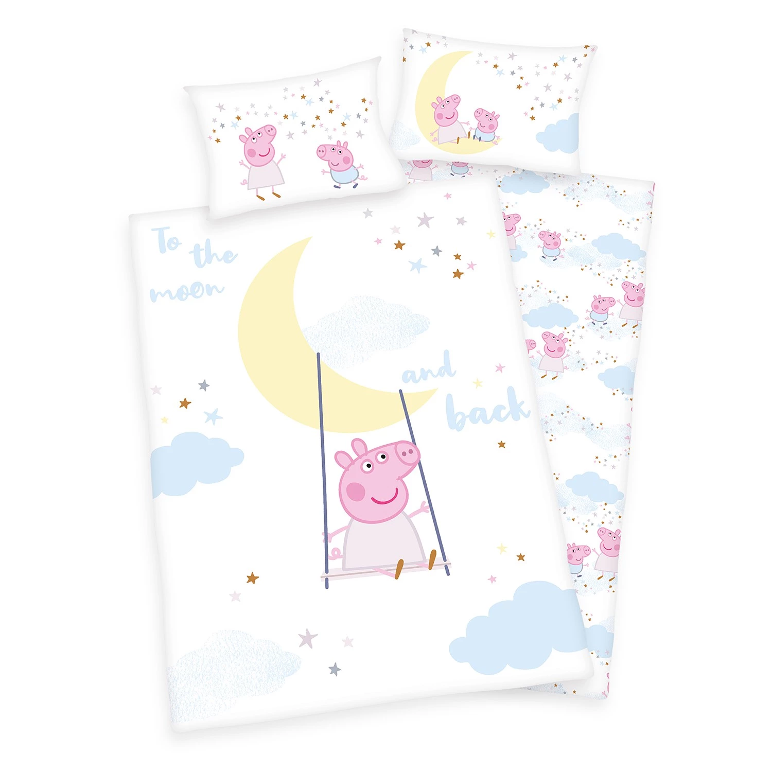 Herding Parure de lit en renforcé Peppa Pig - Étoffe de Coton - Blanc / Pastel 1 Herding Parure de lit en renforcé Peppa Pig - Étoffe de Coton - Blanc / Pastel