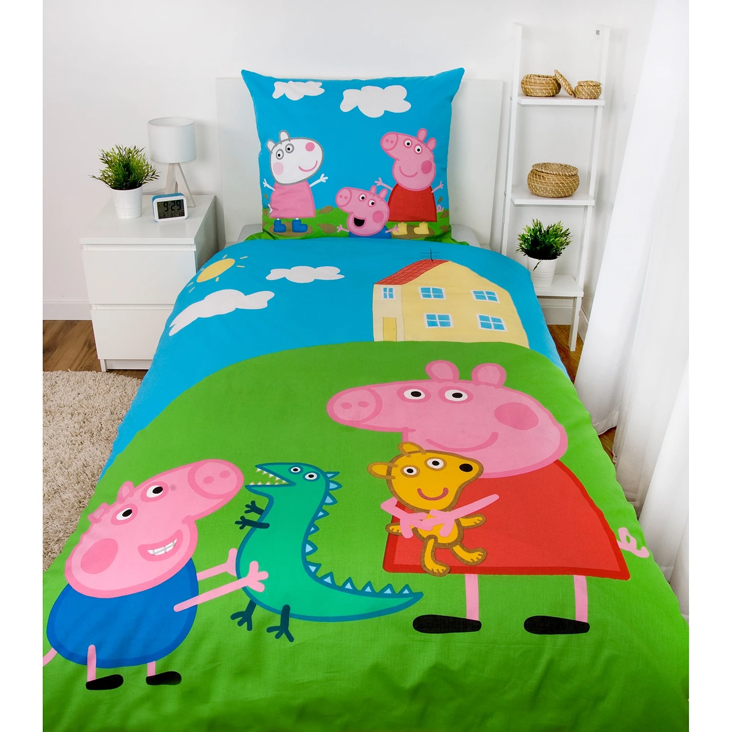 Herding Parure de lit en renforcé Peppa Pig - Étoffe de coton - Multicolore 2 Herding Parure de lit en renforcé Peppa Pig - Étoffe de coton - Multicolore – Image 2