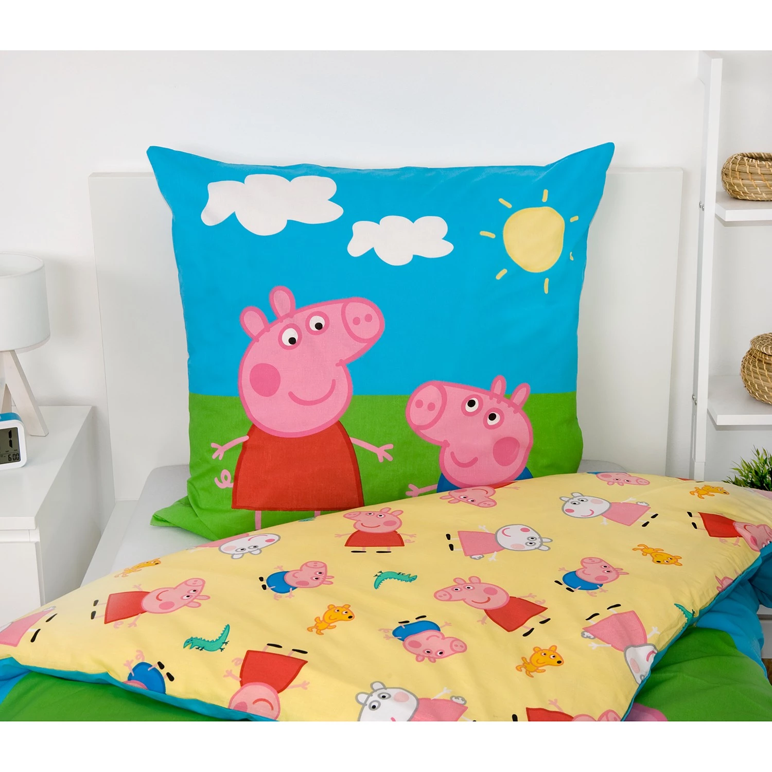 Herding Parure de lit en renforcé Peppa Pig - Étoffe de coton - Multicolore 3 Herding Parure de lit en renforcé Peppa Pig - Étoffe de coton - Multicolore – Image 3