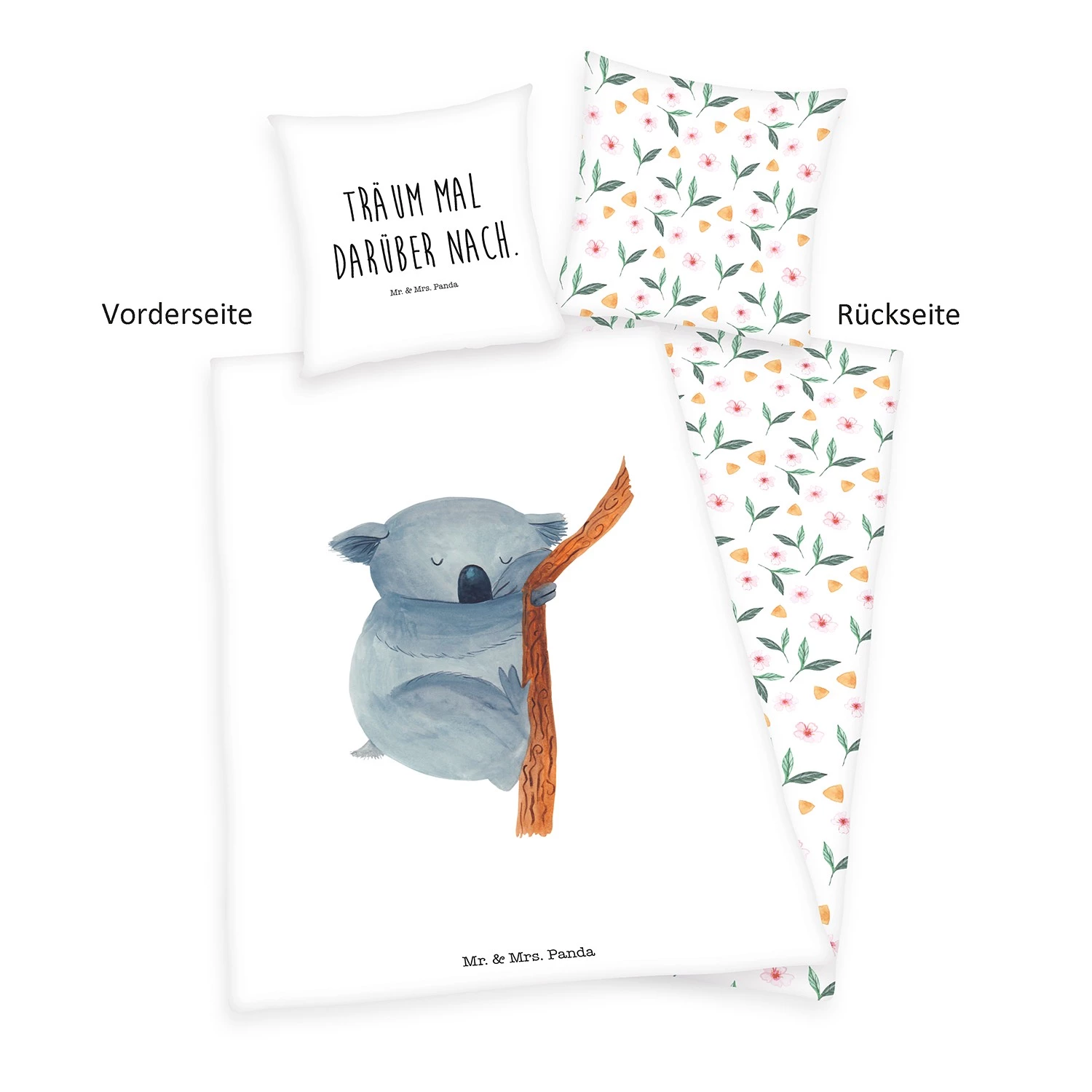 Herding Parure de lit en renforcé Mr. Mrs. Panda - Étoffe de coton - Blanc / Jaune 4 Herding Parure de lit en renforcé Mr. Mrs. Panda - Étoffe de coton - Blanc / Jaune – Image 4