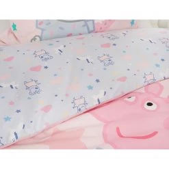 Herding Parure de lit en renforcé Peppa Pig - Étoffe de coton - Rose / Bleu clair -Équipements de jardin Soldes 1000209483 220719 040 DETAILS P000000001000209483