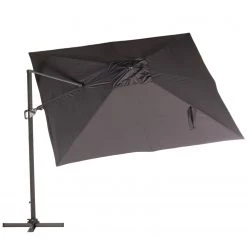 Jardi Parasol Roma - Aluminium / Polyester - Noir -Équipements de jardin Soldes 1000223338 210420 08504600003 DETAILS P000000001000223338