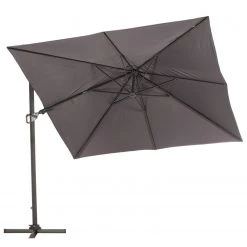 Jardi Parasol Roma - Aluminium / Polyester - Noir -Équipements de jardin Soldes 1000223338 210420 08505000004 DETAILS P000000001000223338