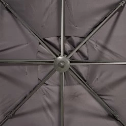 Jardi Parasol Roma - Aluminium / Polyester - Noir -Équipements de jardin Soldes 1000223338 210420 08505400007 DETAILS P000000001000223338