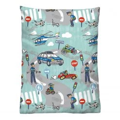 Biberna Parure de lit en flanelle 0004525 - Flanelle - Émeraude - 100 x 135 cm + oreiller 40 x 60 cm -Équipements de jardin Soldes 1000228463 220706 030 DETAILS P000000001000228463