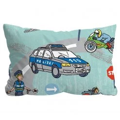 Biberna Parure de lit en flanelle 0004525 - Flanelle - Émeraude - 100 x 135 cm + oreiller 40 x 60 cm -Équipements de jardin Soldes 1000228463 220706 040 DETAILS P000000001000228463