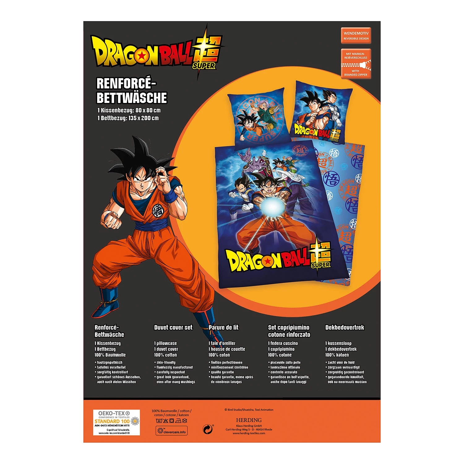 Herding Parure de lit Dragonball - Coton - Multicolore 6 Herding Parure de lit Dragonball - Coton - Multicolore – Image 6