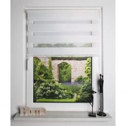 Home Wohnideen Store enrouleur Zebra - Polyester - Blanc laine - 50 x 150 cm -Équipements de jardin Soldes 1000232525 201209 10385800114 MOOD DETAILS P000000001000232525 mood