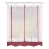 Home Wohnideen Store bateau Kathy - Polyester - Blanc / Bordeaux - 80 x 140 cm