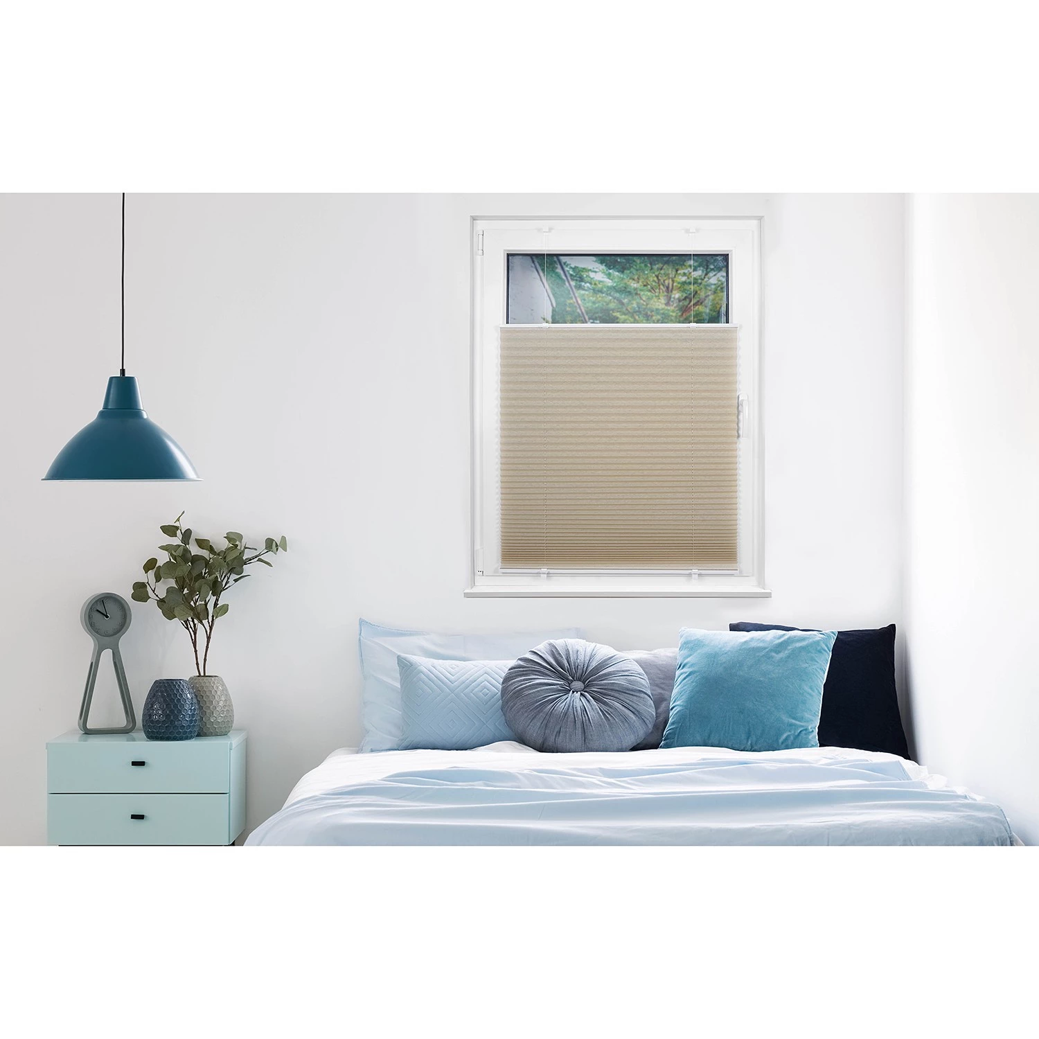 Mydeco Store plissé sans perçage Promo - Polyester / Aluminium - Beige - 100 x 130 cm 7 Mydeco Store plissé sans perçage Promo - Polyester / Aluminium - Beige - 100 x 130 cm – Image 7