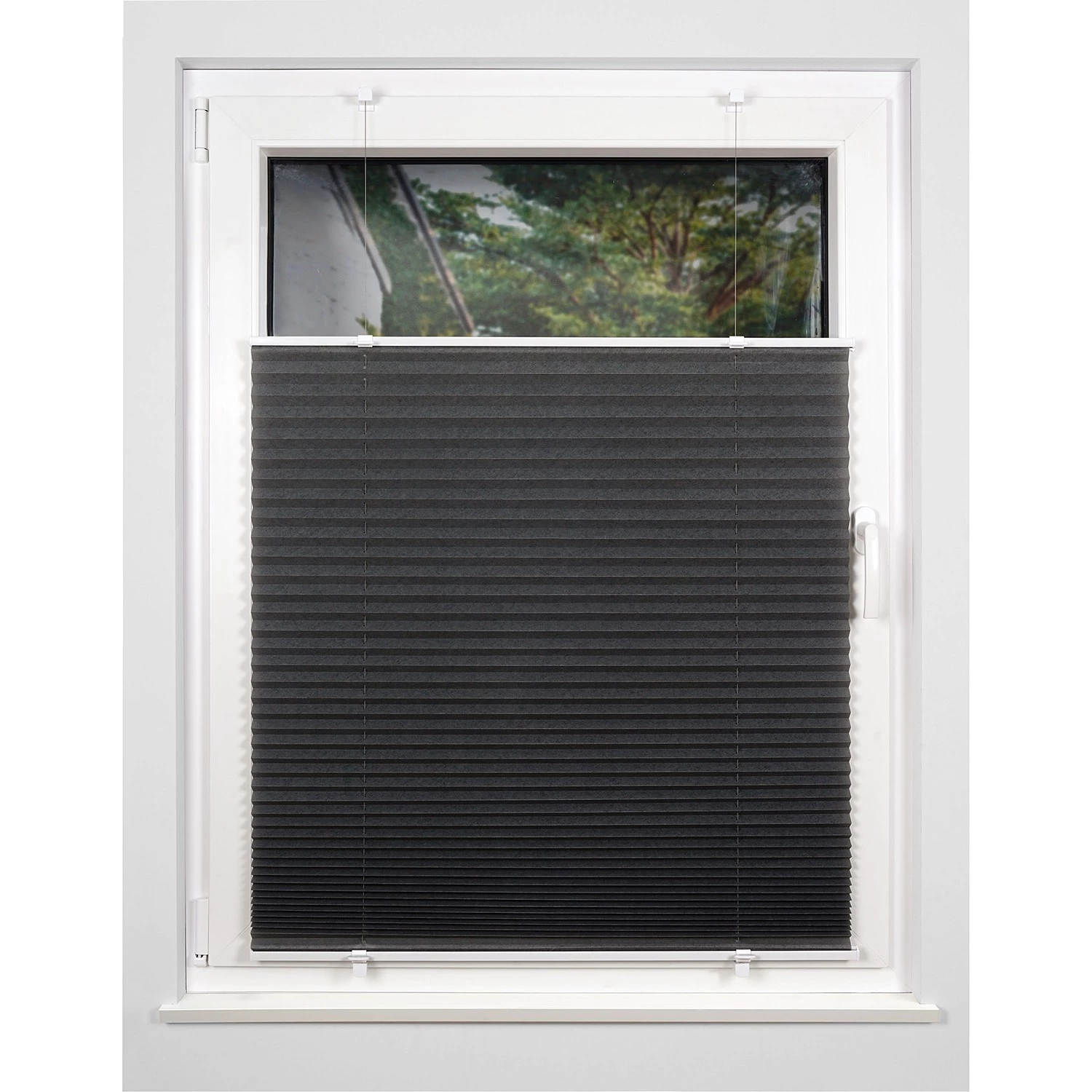 Mydeco Store plissé sans perçage Promo - Polyester / Aluminium - Gris foncé - 50 x 130 cm 3 Mydeco Store plissé sans perçage Promo - Polyester / Aluminium - Gris foncé - 50 x 130 cm – Image 3