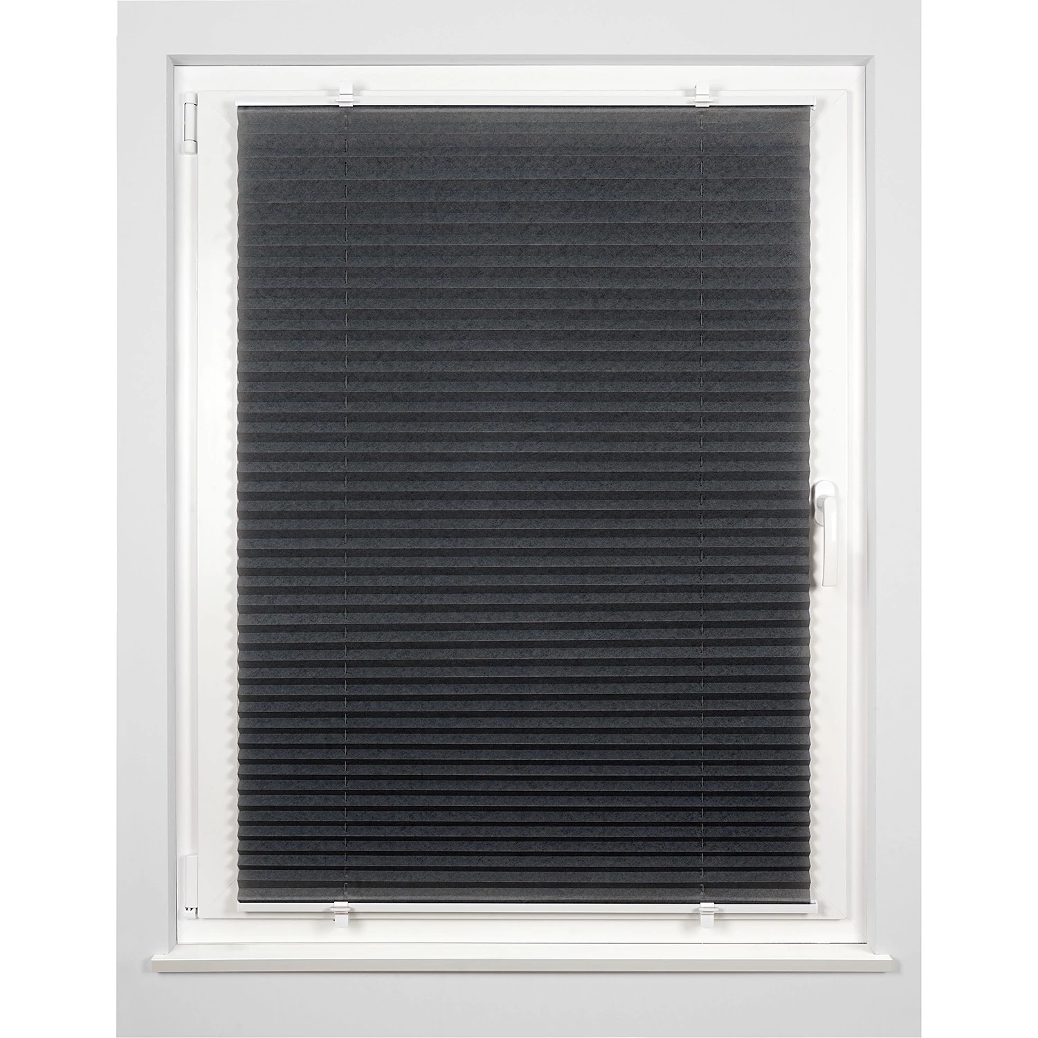 Mydeco Store plissé sans perçage Promo - Polyester / Aluminium - Gris foncé - 50 x 130 cm 4 Mydeco Store plissé sans perçage Promo - Polyester / Aluminium - Gris foncé - 50 x 130 cm – Image 4