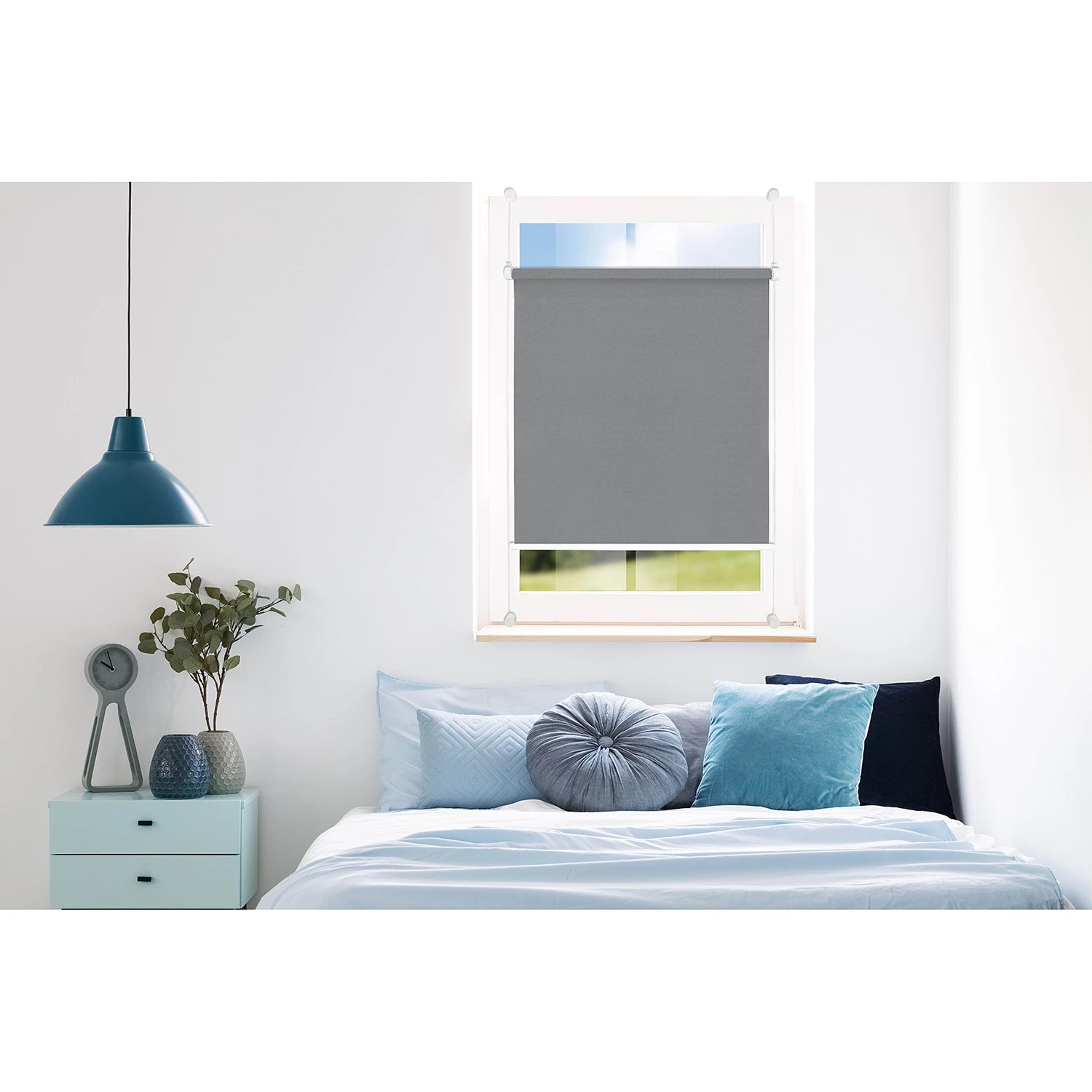 Mydeco Store Flex - Alternative au store plissé - Polyester - Gris - 90 x 210 cm 2 Mydeco Store Flex - Alternative au store plissé - Polyester - Gris - 90 x 210 cm – Image 2